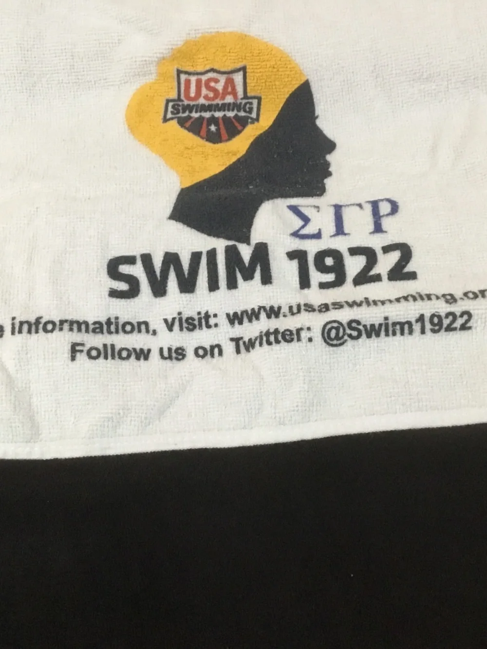 Sigma Gamma Rho Sorority Swim 1922 Towel (Partnership USA Swim) 16in x 11 1/2in